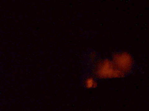 Lava Entry in the dark